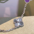 [MIRA]New  CLOVER 5 MOTIF VIOLET BRACELET COLLECTION