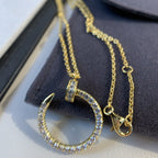 ??MIRA?¡¥JUSTE NECKLACE GOLD DIAMONDS