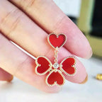 ??MIRA?¡¥SWEET CLOVER CARNELIAN EARRINGS