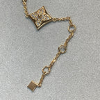 ??MIRA?¡¥STAR AND SUN 4 MOTIFS GOLD DIAMONDS BRACELET