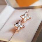 ??MIRA?¡¥STAR MOP PINK GOLD EARRINGS