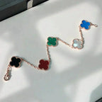 [MIRA]New CLOVER 5 MOTIFS MULTICOLOR BRACELET