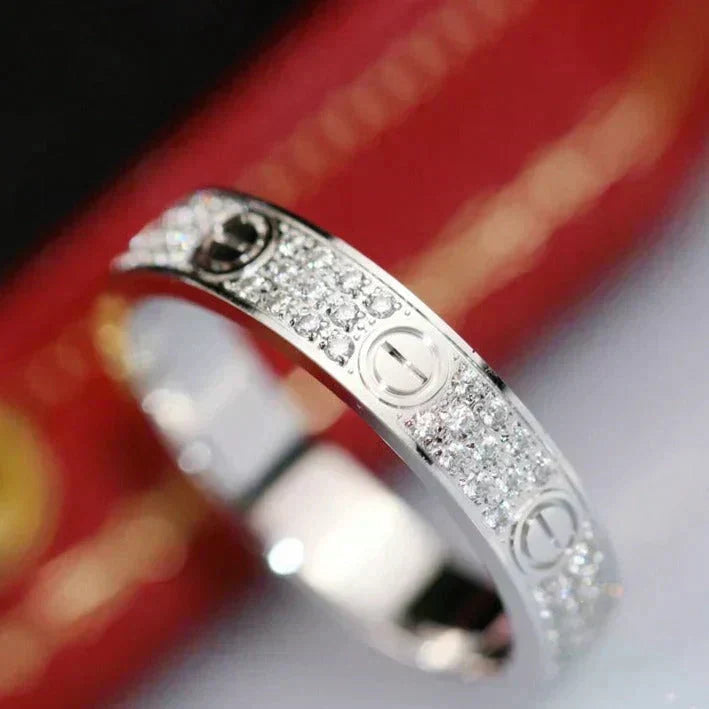??MIRA?¡¥LOVE RING 3.6MM DIAMOND PAVED