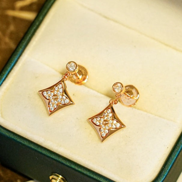 ??MIRA?¡¥STAR DIAMONDS EARRINGS GOLD