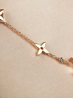 ??MIRA?¡¥STAR AND SUN 7 MOTIFS GOLD BRACELET