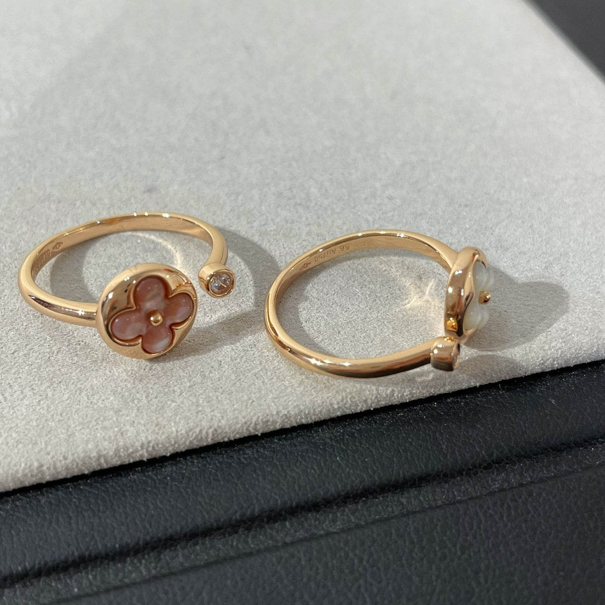 ??MIRA?¡¥SUN 1 DIAMOND PINK MOP RING