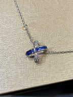 ??MIRA?¡¥LIENS DIAMOND SILVER NECKLACE