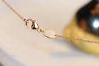 ??MIRA?¡¥JEUX MALACHITE 1 DIAMOND PINK GOLD NECKLACE