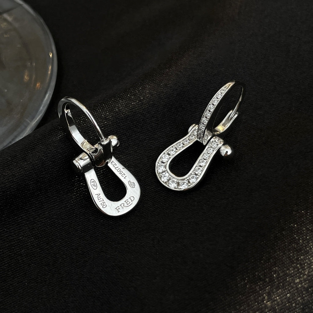 ??MIRA?¡¥FORCE 10 FULL DIAMOND DROP EARRINGS MEDIUM MODEL