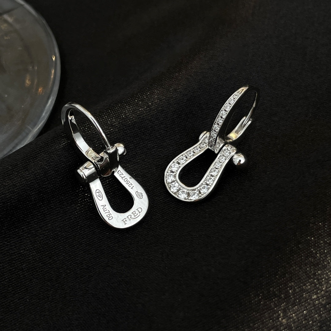 ??MIRA?¡¥FORCE 10 FULL DIAMOND DROP EARRINGS MEDIUM MODEL