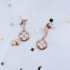 ??MIRA?¡¥STAR AND SUN PINK GOLD MOP DROP EARRINGS