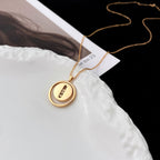 [MIRA]  MOVE MOP PINK GOLD NECKLACE
