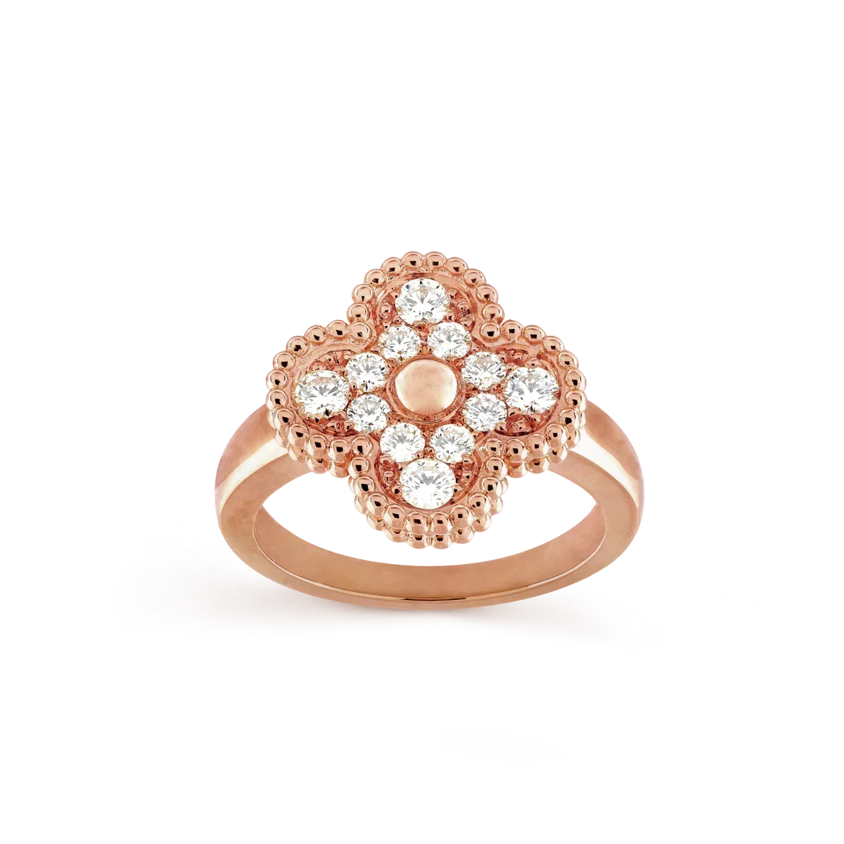 ??MIRA?¡¥CLOVER DIAMOND RING