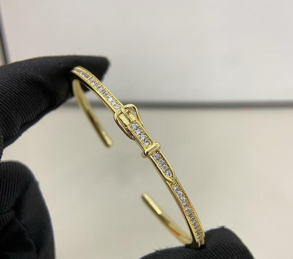 [MIRA] DIAMOND-ENCRUSTED BRACELET THREE COLORS