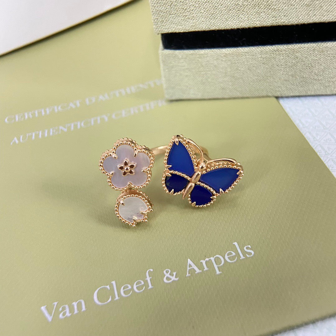 [MIRA] 2026 NEW MODEL SPRING LUCKY 3 MOTIF GOLD RING