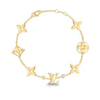 ??MIRA?¡¥STAR AND SUN 7 MOTIFS GOLD BRACELET