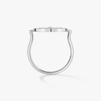 [MIRA]  MOVE PAVED SILVER DIAMOND RING