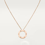??MIRA?¡¥LOVE NECKLACE 16MM 3 DIAMONDS