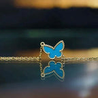 ??MIRA?¡¥BUTTERFLY TURQUOISE BUTTERFLY BRACELET