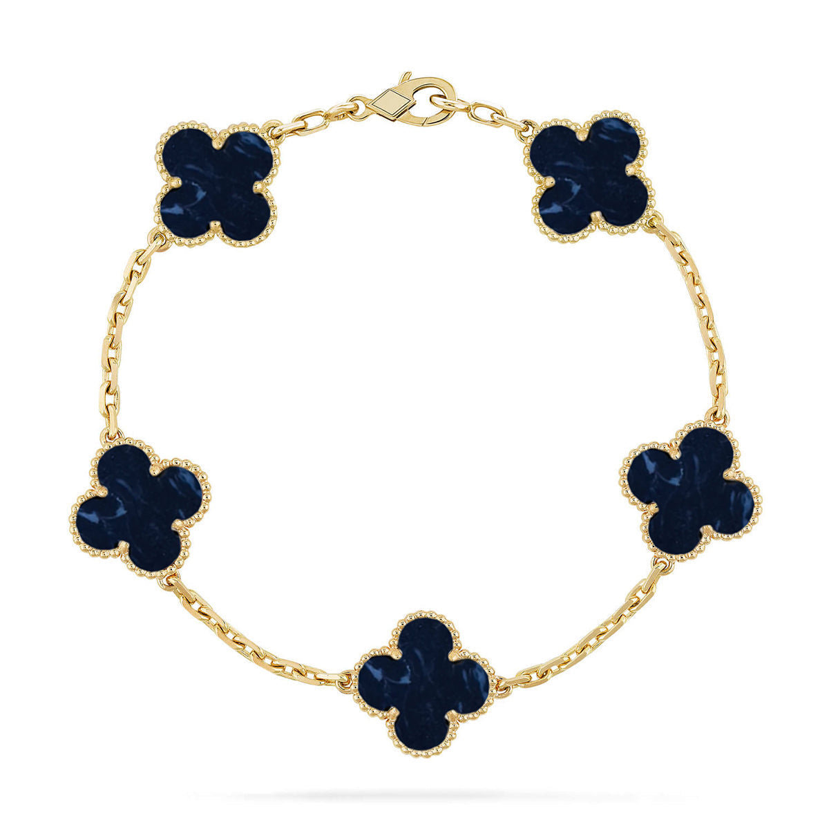 [MIRA]New CLOVER 5 MOTIF PIETERSITE BRACELET COLLECTION