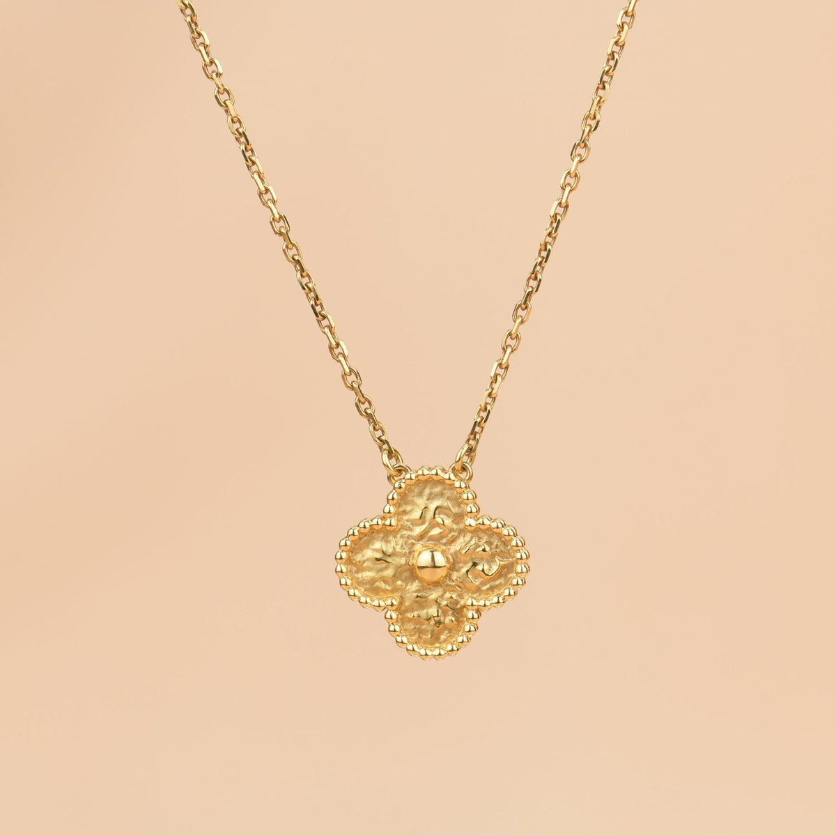 ??MIRA?¡¥CLOVER 15MM  BRONZING NECKLACE