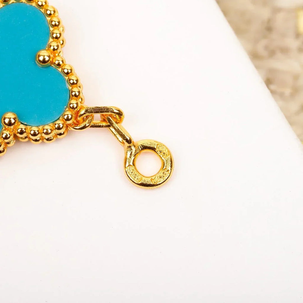 [MIRA]New  CLOVER 5 MOTIF TURQUOISE BRACELET COLLECTION