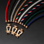 ??MIRA?¡¥FORCE LARGE HORSESHOE FULL DIAMOND BRACELET GOLD