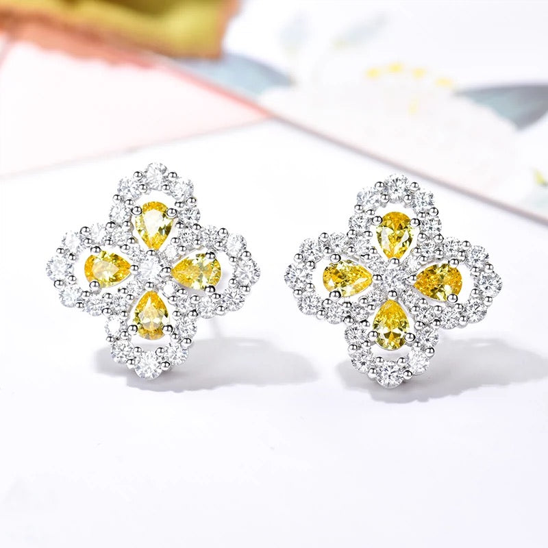 ??MIRA?¡¥LOOP EARRINGS FULL MOTIF DIAMOND 16MM
