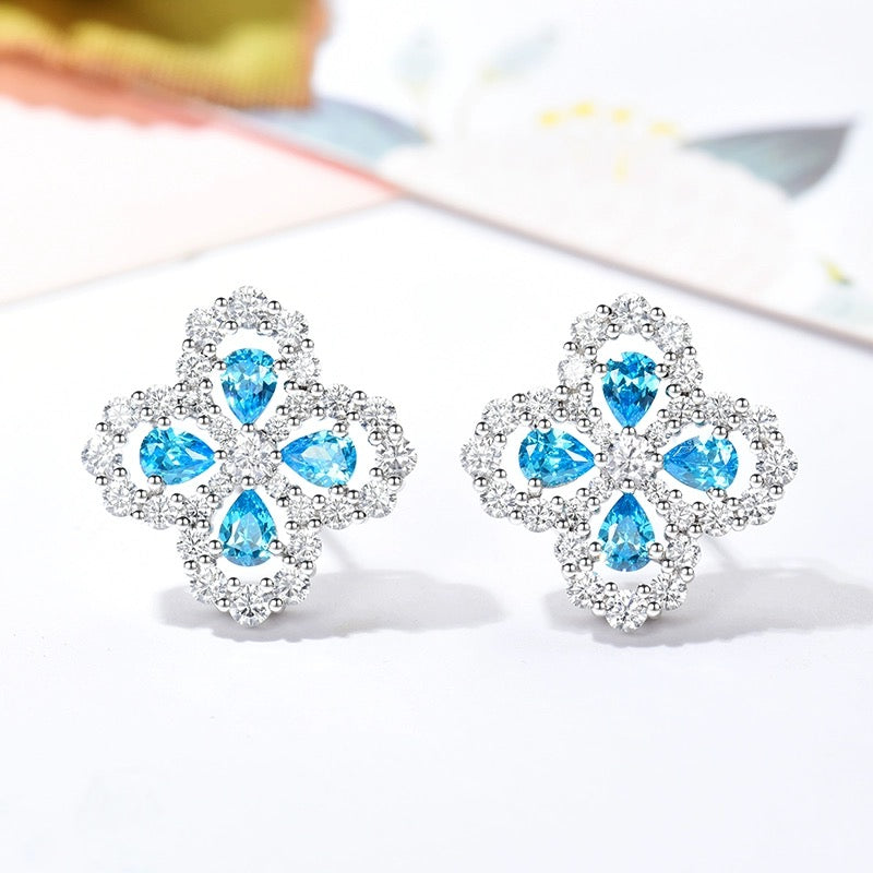 ??MIRA?¡¥LOOP EARRINGS FULL MOTIF DIAMOND 16MM