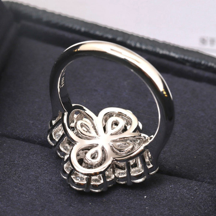 ??MIRA?¡¥LOOP RING FULL MOTIF DIAMOND 16MM SILVE