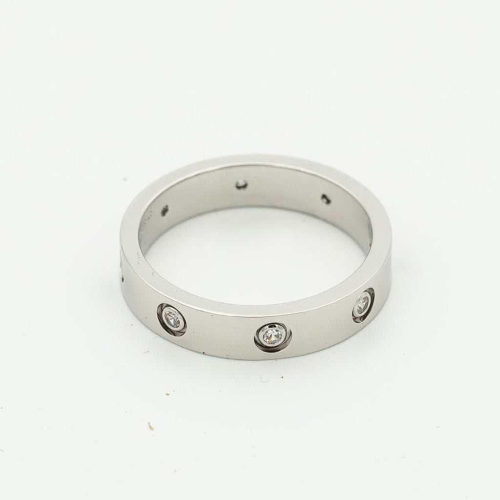 ??MIRA?¡¥LOVE RING 3.6MM 8 DIAMONDS