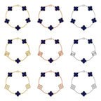 [MIRA]New CLOVER 5 MOTIF LAPIS LAZULI BRACELET COLLECTION