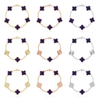 [MIRA]New CLOVER 5 MOTIF PURPLE STRIPES BRACELET COLLECTION
