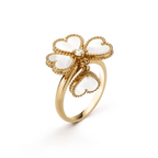 ??MIRA?¡¥SWEET CLOVER WHITE MOP RING