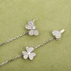 ??MIRA?¡¥FRIVOLE SILVER 9 FLOWERS NECKLACE