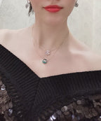 ??MIRA?¡¥JEUX DE PINK GOLD DIAMOND NECKLACE