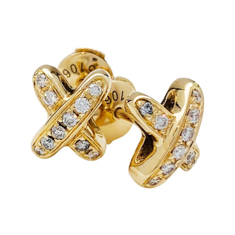 ??MIRA?¡¥JEUX DE GOLD DIAMOND EARRINGS
