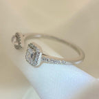 [MIRA] MY TWIN TOI & MOI SILVER DIAMOND RING