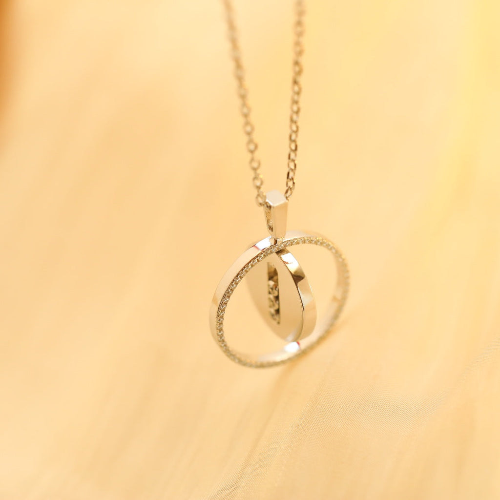 [MIRA]  MOVE MM SILVER DIAMOND NECKLACE