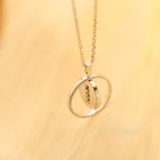 [MIRA]  MOVE MM SILVER DIAMOND NECKLACE