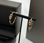[MIRA] CREOLES MOVE UNO PM DIAMOND EARRINGS