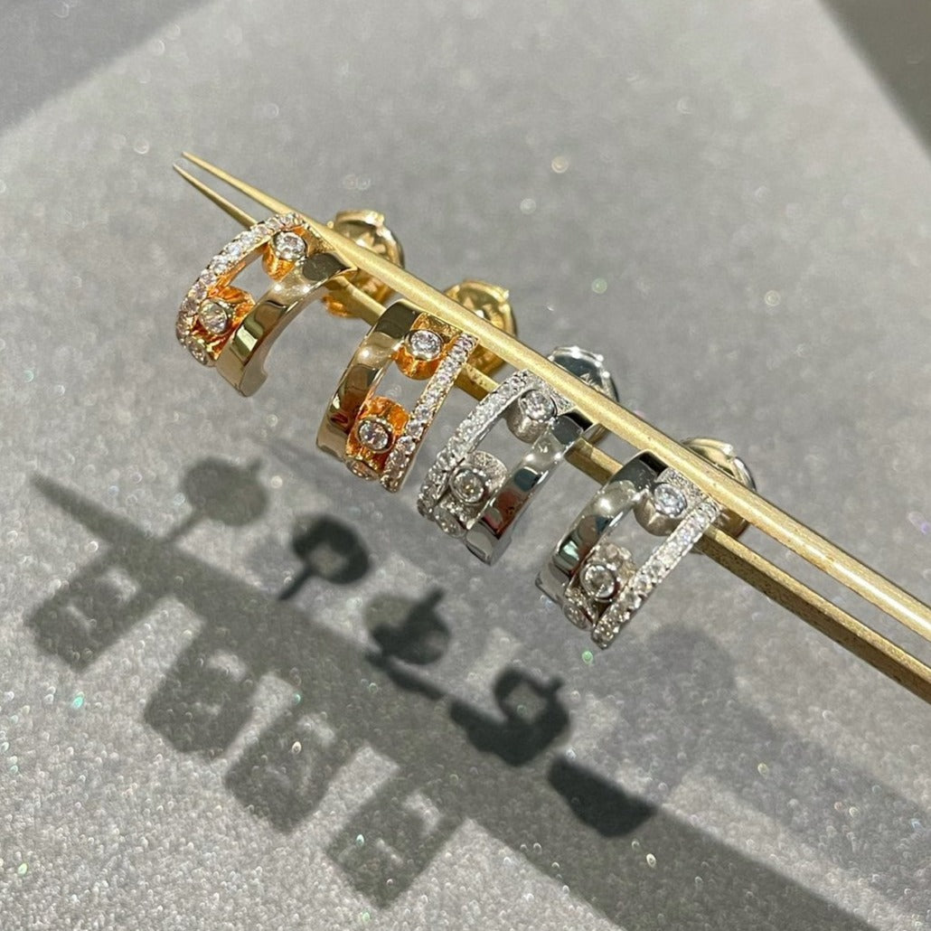 [MIRA] MOVE ROMANE EARRINGS DIAMOND