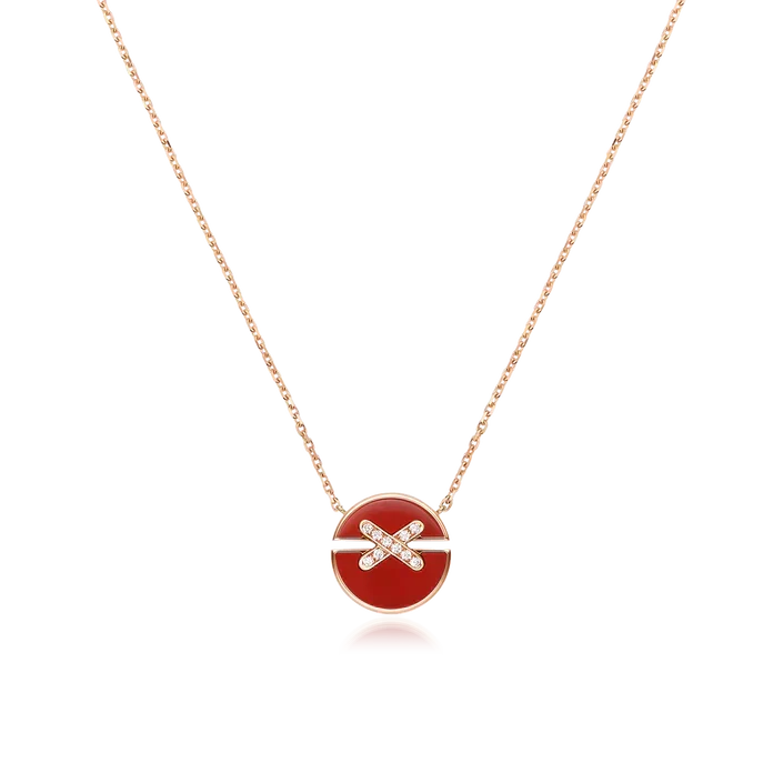 ??MIRA?¡¥JEUX DE ROSE GOLD DIAMOND NECKLACE