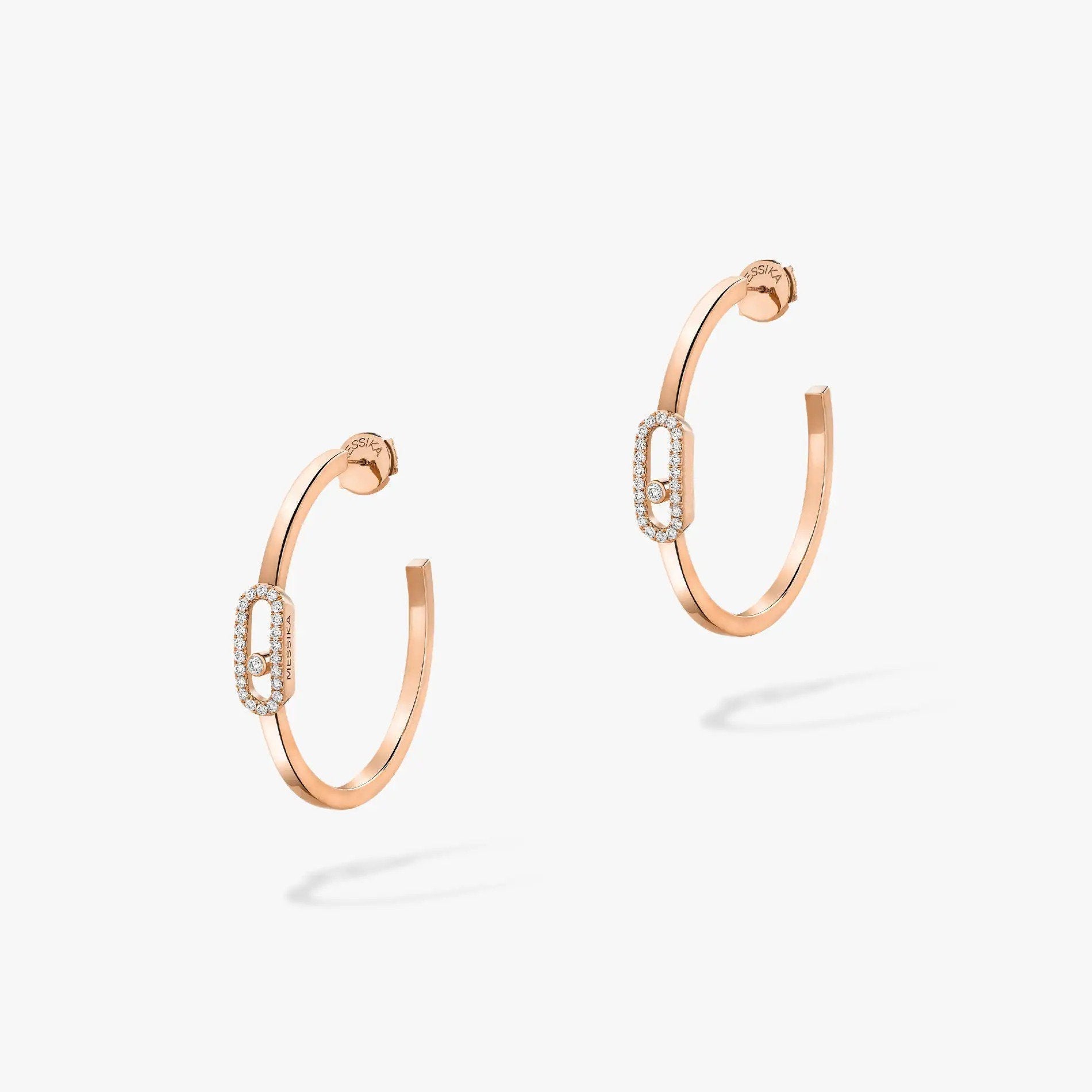 [MIRA] CREOLES MOVE UNO PM DIAMOND EARRINGS
