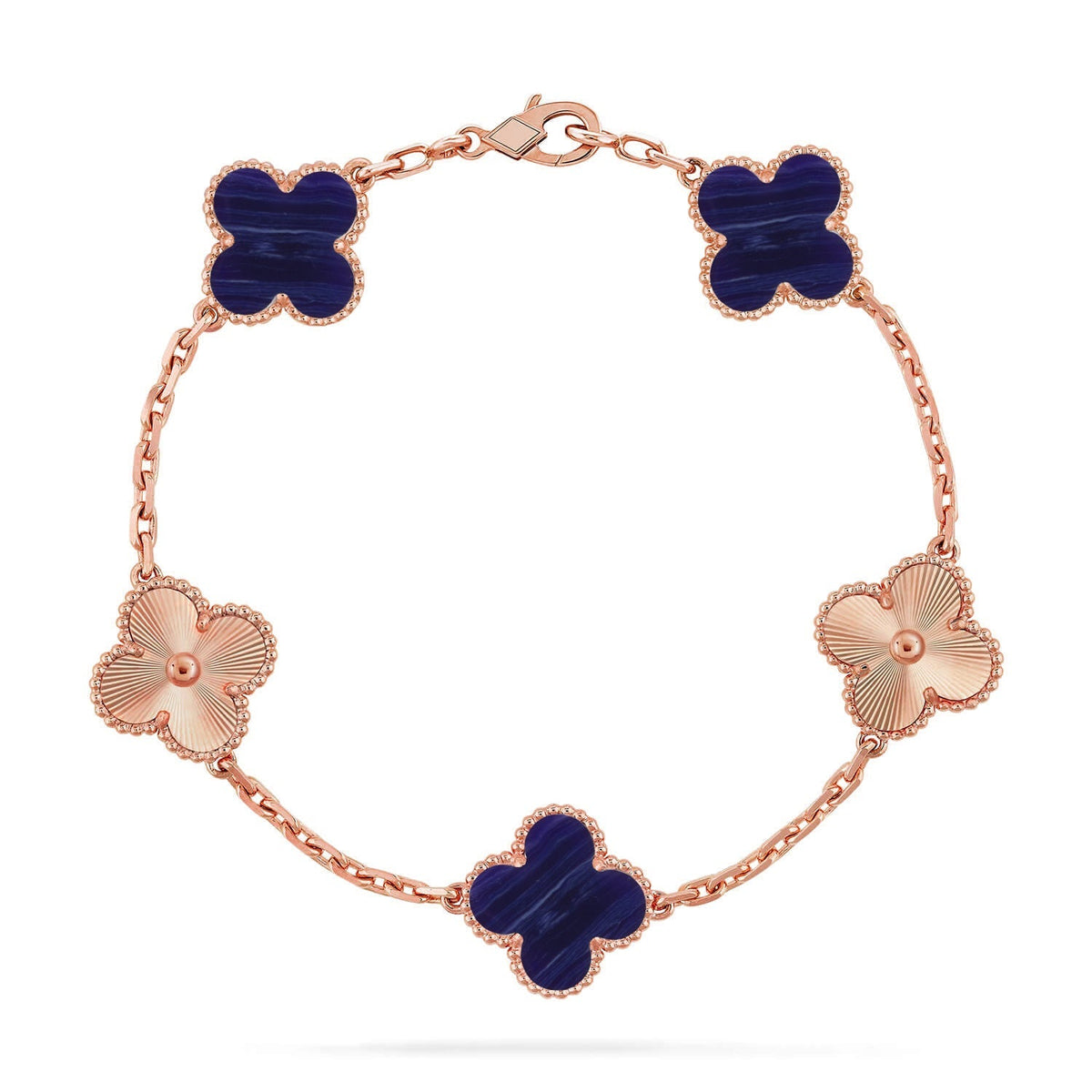 [MIRA]New CLOVER 5 MOTIF PURPLE STRIPES BRACELET COLLECTION