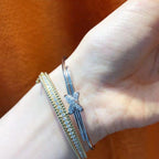 ??MIRA?¡¥JEUX DE BRACELET SILVER DIAMONDS