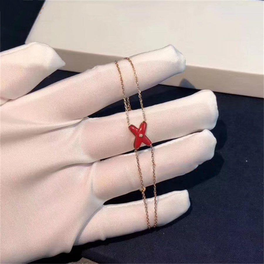 ??MIRA?¡¥JEUX BRACELET CARNELIAN PINK GOLD 1 DIAMOND