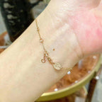 ??MIRA?¡¥JEUX DE BRACELET MOP PINK GOLD DIAMONDS