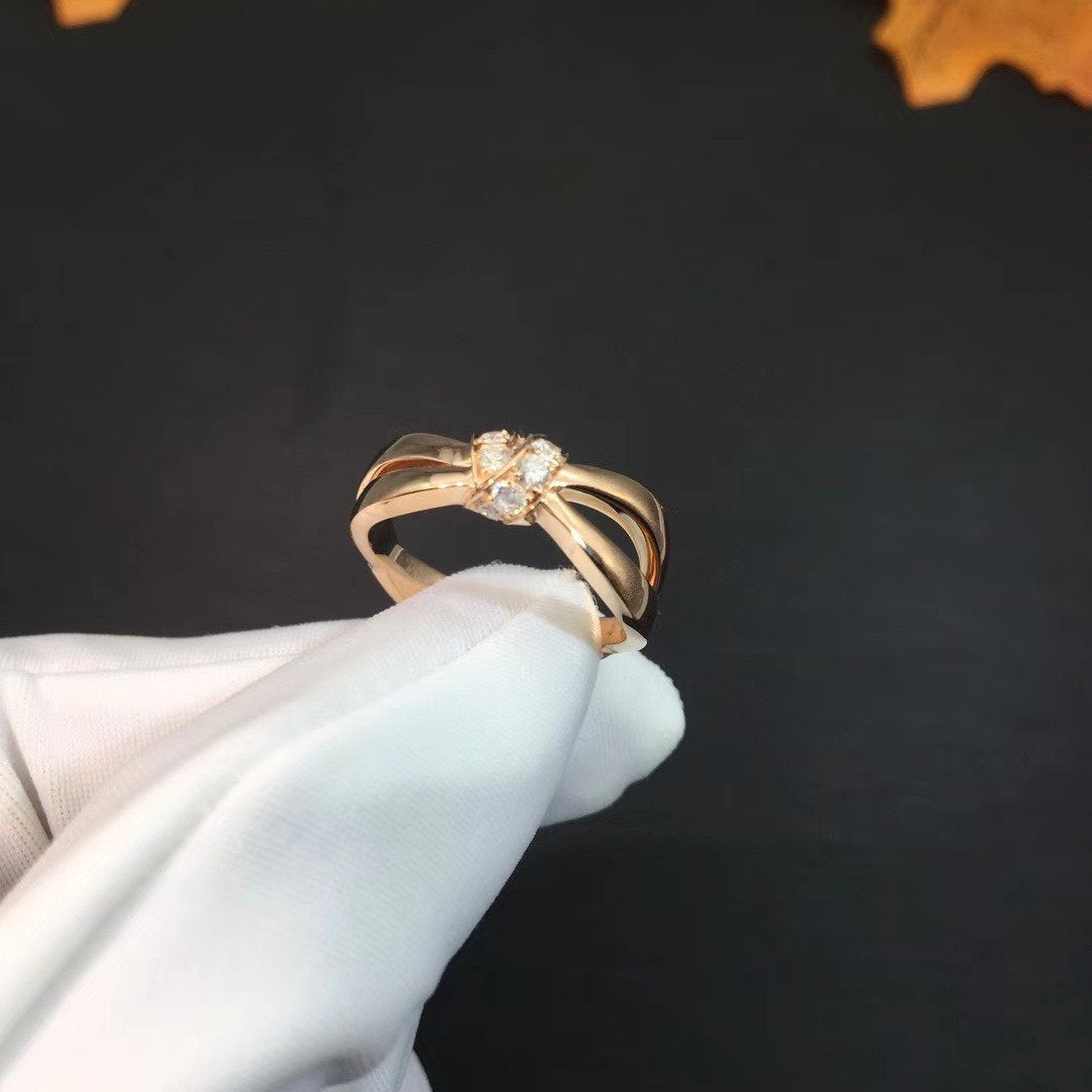 ??MIRA?¡¥LIENS RING PINK GOLD DIAMOND