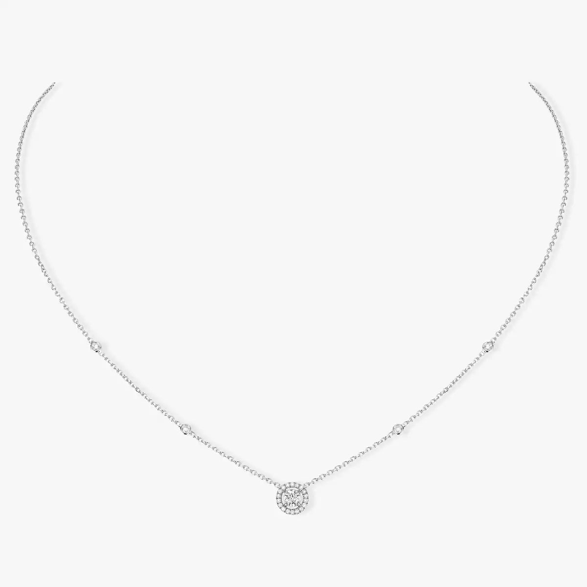 [MIRA] Diamond Necklace 0,20ct Brilliant Shape Joy